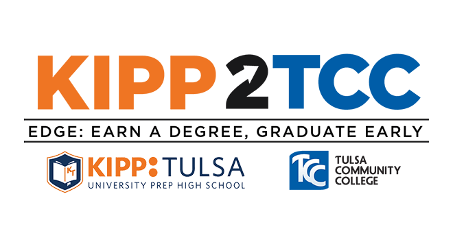 KIPP to TCC. EDGE: Earn a Degree. Graduate Early. Knowledge is Power Program Tulsa-Univeristy Prep High School. Tulsa Community College.