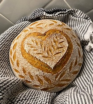 Heart Sourdough Bread