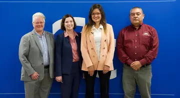 Dr. Angela Sivadon, President Leigh Goodson, President Staci Burns, and Dr. Felipe Chavez-Ramirez