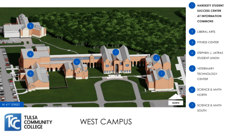 TCC West Campus Map