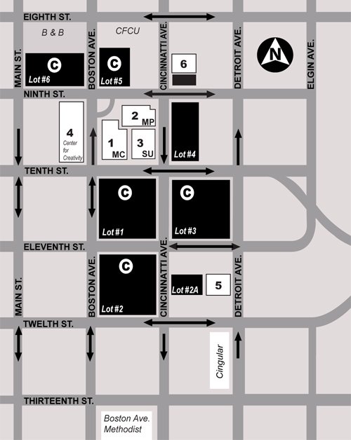 McKeon Center for Creativity Parking Map