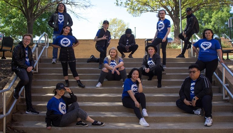 NSO Student Leaders pose together at TCC Southeast Campus