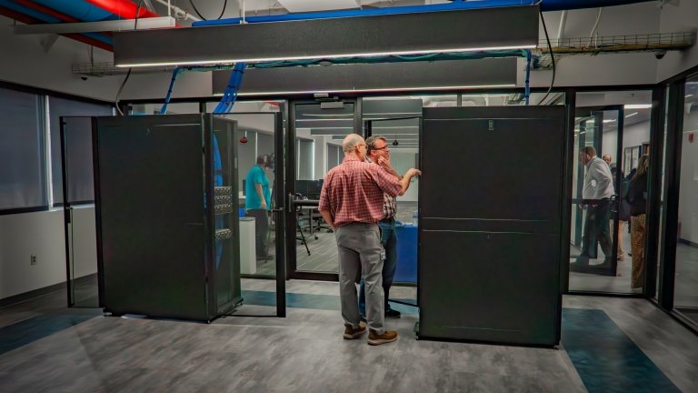 Data center at the TCC Cybersecurity Lab